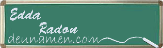Edda Radon Visitenkarte
